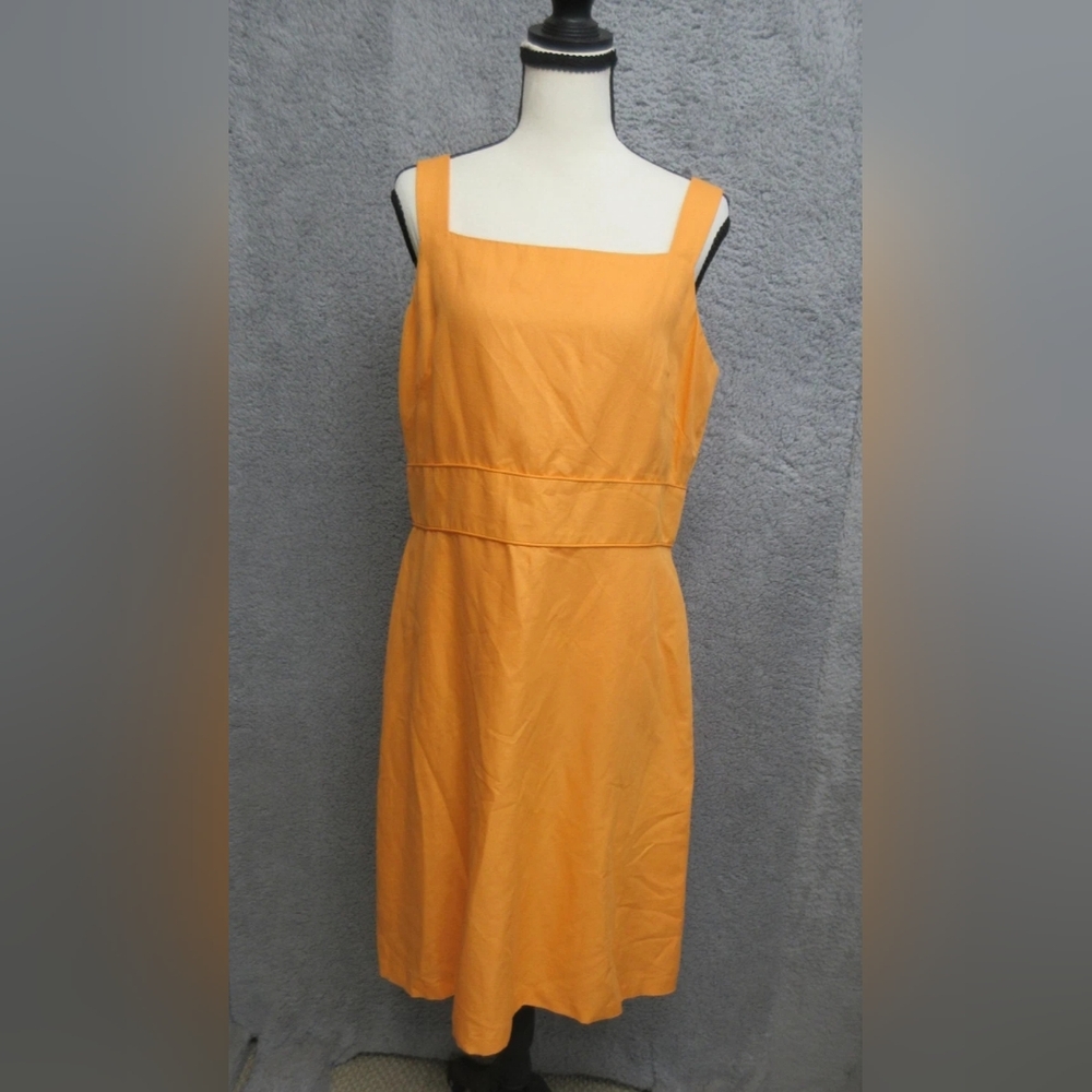 Bright Orange Sleeveless Sundress - Picture 2 of 5